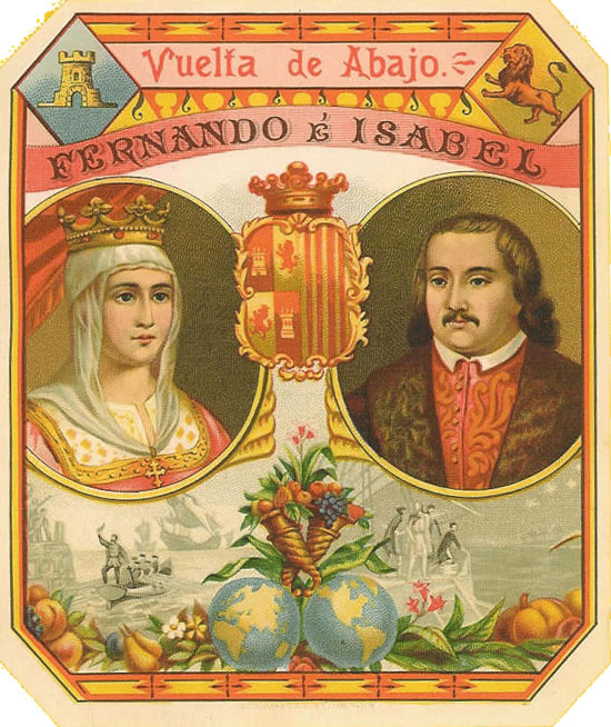 Cerebro | FERNANDO E ISABEL | Original Antique Label Art