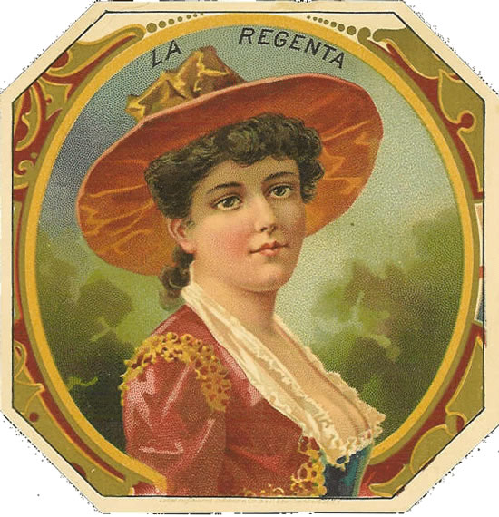 Cerebro | LA REGENTA | Original Antique Label Art