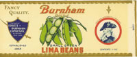 Show product details for BURNHAM SMALL GREEN LIMA BEANS 11oz