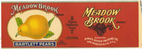 Show product details for MEADDOW BROOK BARTLETT PEARS