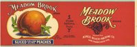 Show product details for MEADDOW BROOK SLICED YELLOW CLING PEACHES