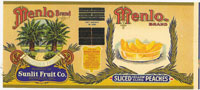 Show product details for MENLO SLICED YELLOW CLING 15 oz