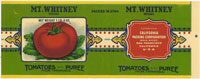 Show product details for MT. WHITNEY TOMATOES PUREE 1lb 3oz