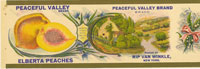 Show product details for PEACEFUL VALLEY ELBERTA PEACHES