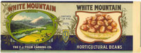 WHITE MOUNTAIN HORTICULTURAL BEANS