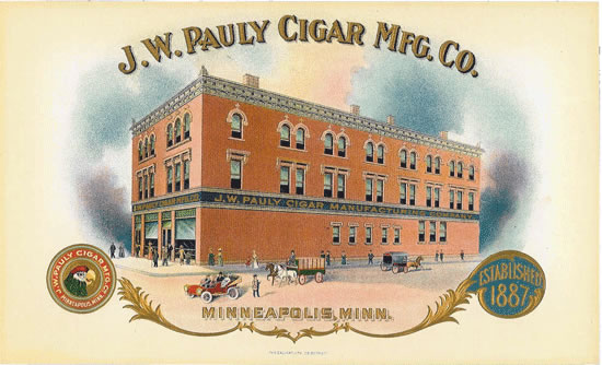 J.W. PAULY.,CIGAR MFG. CO.
