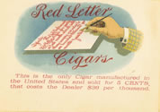 RED LETTER CIGAR