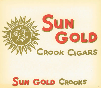 SUN GOLD CROOK CIGARS
