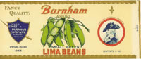 BURNHAM SMALL GREEN LIMA BEANS 11oz