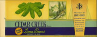 CEDAR CREEK LIMA BEANS