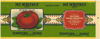 MT. WHITNEY TOMATOE...